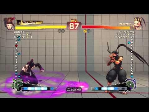 aiaitomo [Juri] vs. mi-chan0406 [Ibuki] - PS3 SSF4 Arcade Edition