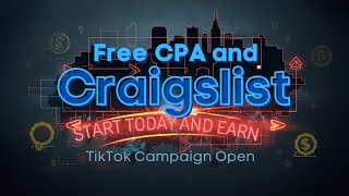 Free CPA And Craigslist Course - Tiktok DFY Campaign Open