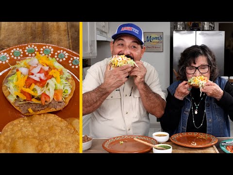 CHALUPAS! | My Mom's Delicious Homemade Recipe for TOSTADAS