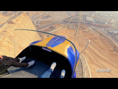 INSANE POV! 155 MPH 3-Mile Long Coaster | Falcons Flight - OVER 600 FT Tall Coaster | Attractions 360°