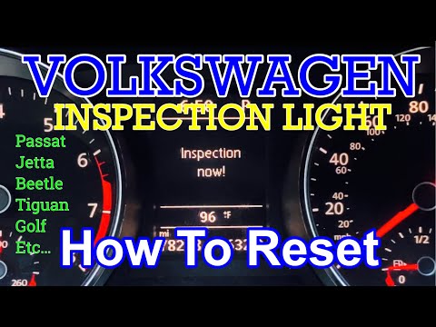 VW PASSAT - How To Reset INSPECTION LIGHT #passat #jetta #golf #tiguan #beetle