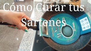 Cómo Curar tu sartén y ollas, para que no se les peguen los alimentos.