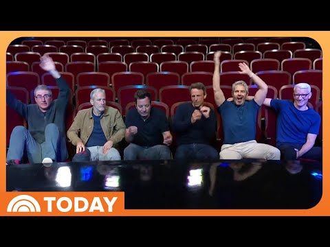 Giants of Late-Night Visit Stephen Colbert in Show of Support