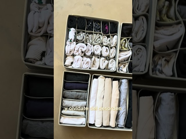 Vídeo relacionado con Flytianmy 18 Piezas Separadores de Cajones, Ajustable Organizador de Cajones para Sujetador, Calcetines, Ropa Interior, Oficina, Cocina, Dormitorio y Tocador Negro