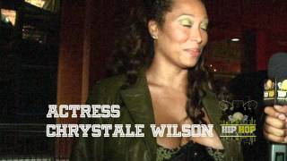 HipHop Real Estate and Actress Chrystale Wilson hanging out with many more at BET2010 Awards