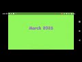 Starfall Calendar March 2026