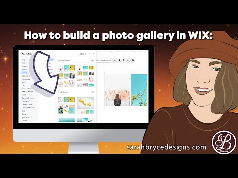 How to add a photo gallery in your WIX website. DIY Tips from SarahBryceDesigns.com