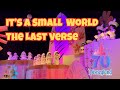 It's a small world - The Last Verse