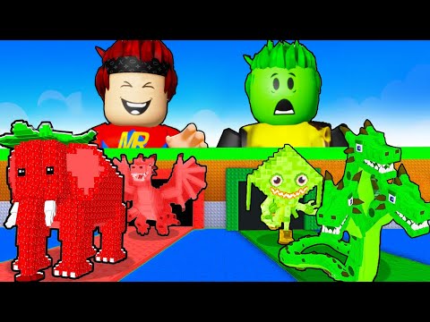 ROSSO vs VERDE su DUE RULLI CON LA FORTUNA INFINITA su STEAL A BRAINROT..