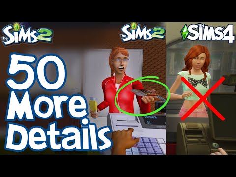 The Sims 2: 50 MORE FUN LITTLE DETAILS not in Sims 3 & Sims 4