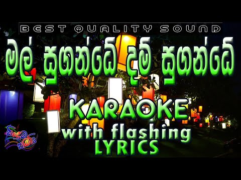 Mal Sugande Dam Sugande Karaoke with Lyrics (Without Voice)