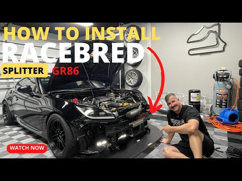 GR86 Racebred splitter install