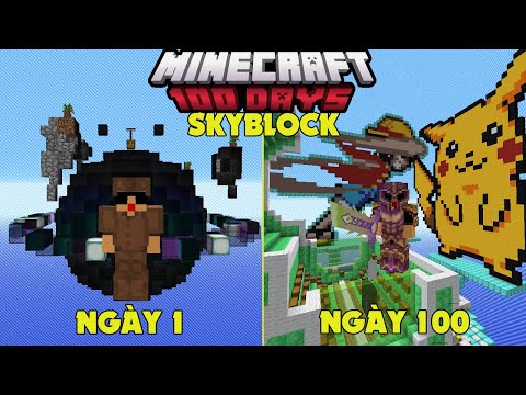 100 DAYS IN MINECRAFT SKYBLOCK - SUPER HARD BUT I'M CHAIRMAN