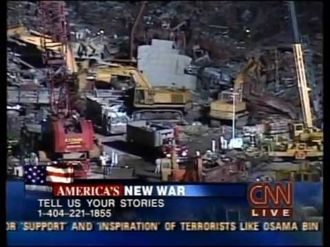 CNN 9/11 LIVE TV Coverage (9/15/01) 12:30 A.M - 12:45 A.M