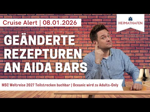 Alex' Cruise Alert | Changed recipes at AIDA bars