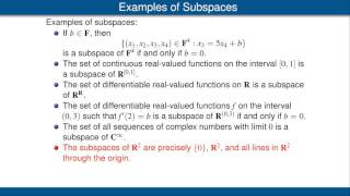Subspaces