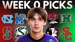Predicting EVERY Week 0 College Football Game!