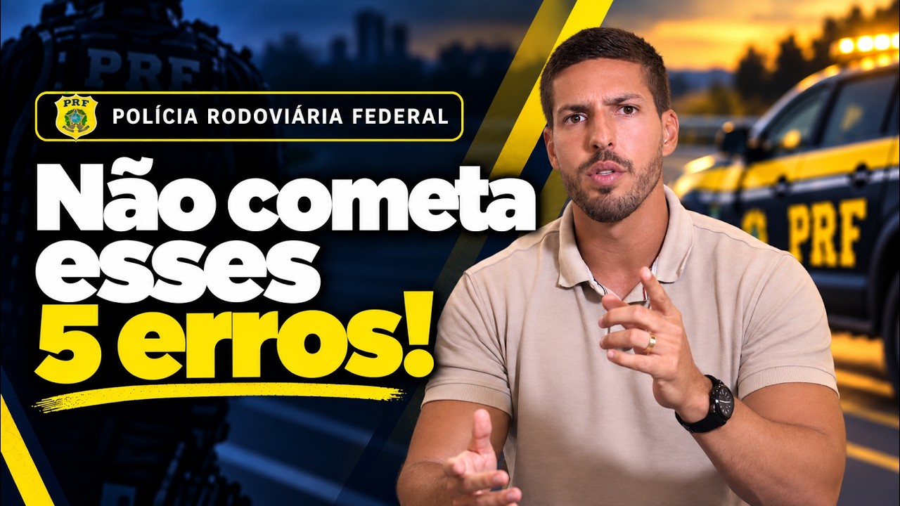 Os 5 principais erros de quem começa a estudar para a PRF (e como evitá-los)