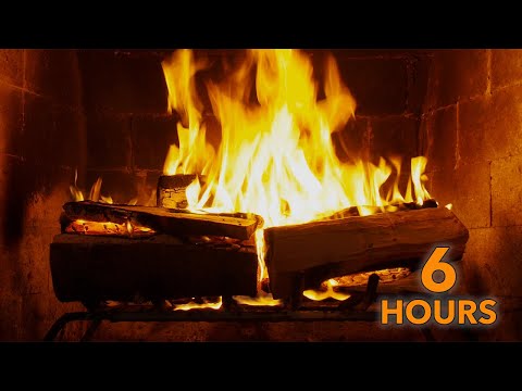 Classic Crackling Fireplace | 6 Hour Relaxing Ambience from Fireplace For Your Home - 1080p HD