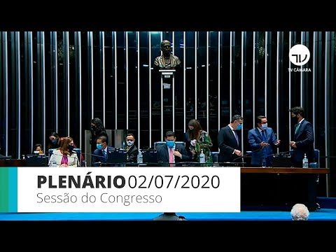 Plenário - Sessão do Congresso para promulgação da Emenda Constitucional que adia eleições -02/07/20