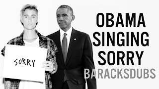 Barack Obama Singing Sorry by Justin Bieber
