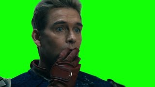 Homelander gets milk on his face — The Boys green screen