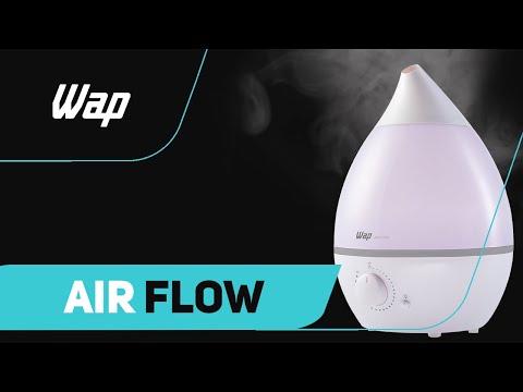 Video thumbnail of Umidificador Wap Air Flow com Luminária e Difusor de Aromas