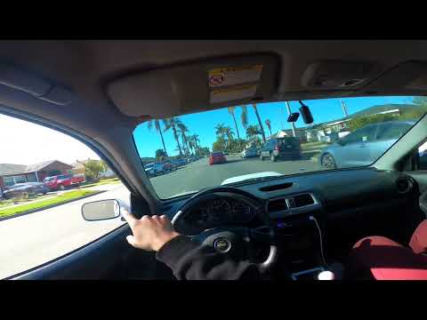 2003 Subaru Wrx Pov Driving W/ External Mic | Tomei Straight Pipe With Burbles
