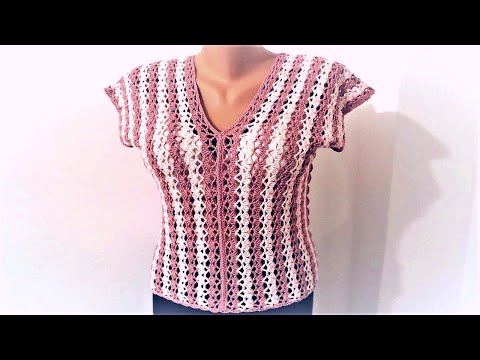 Cum crosetam bluza de vara Amalia - cel mai usor model de bluza crosetata / Tutorial pas cu pas