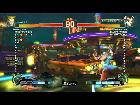 SSF4 AE: hioseijurou (Guile) vs TAKAHOKO (Chun-Li) - Ranked Match (720p HD)