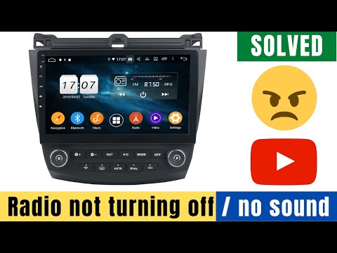 Android Radio (Headunit) not turning off / No sound SOLVED - (Chinese radio)