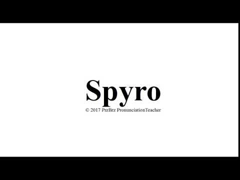 SPYRO pronunciation 🔥
