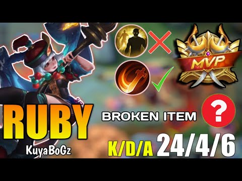 RUBY DAMAGE BUILD | OFFLANE MONSTER | RUBY BEST BUILD 2021 | RUBY GAMEPLAY
