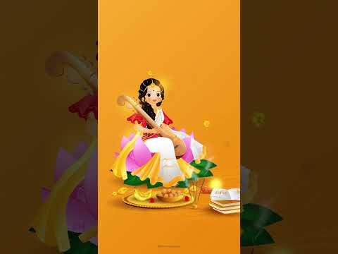 Vasant Panchami greetings video template, without text #vasantpanchamistatus #saraswatipuja
