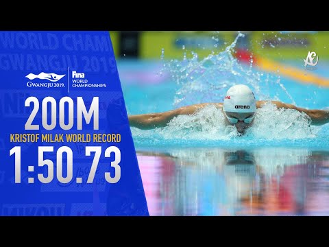 KRISTOF MILAK SHATTERS MICHAEL PHELPS 200M BUTTERFLY WORLD RECORD!!!