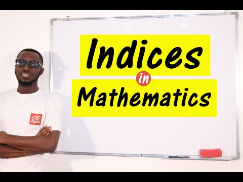 Indices - Laws of Indices from basic to advance, with exponential equations