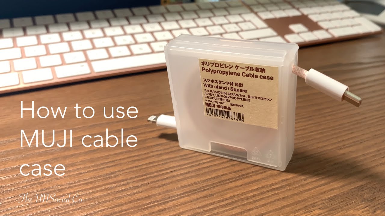 How to use MUJI cable case with stand tutorial