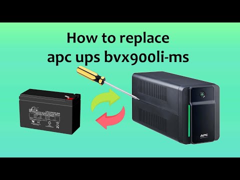 How to replace APC UPS BVX 900VA battery, fuse