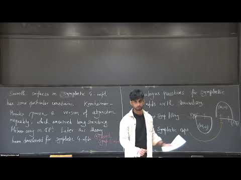 On Bennequin Type Inequality for Symplectic Caps of (S3,ξstd). - Anubhav Mukherjee