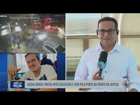 Em Caldas Novas, homem mata após discussão e deixa fórum pela porta da frente