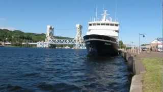 preview picture of video 'Port of Call Houghton Michigan Great Lakes Cruise Ship Yorktown'