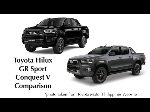 Toyota Hilux GR Sport and Conquest V Comparison