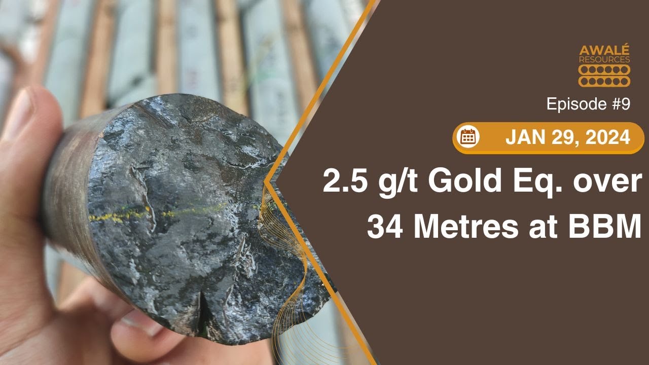 Jan 29, 2025 - Awalé Hits 2.5 g/t Gold Eq. over 34 Metres at the BBM Zone, Odienné Project