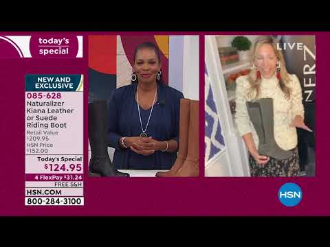 Naturalizer Kiana Leather or Suede Riding Boot