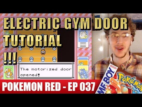 HOW TO USE THE SWITCHES TO OPEN THE DOOR IN LT SURGE ELECTRIC GYM - Pokémon Red Walkthrough Part 37