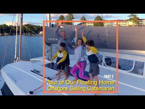 SYSTEMS AND COMPONENTS of Our Floating Home OFFSHORE CATAMARAN Part 2-Leopard 45 Walkthrough[Ep.16]