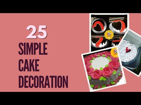 25 Cake design ideas part -1| Simple Easy cake design | Anniversary cake |Birthday cakes