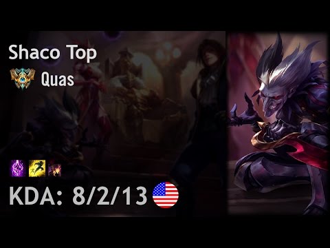 Shaco Top vs Ekko - Quas - NA Challenger Patch 6.23
