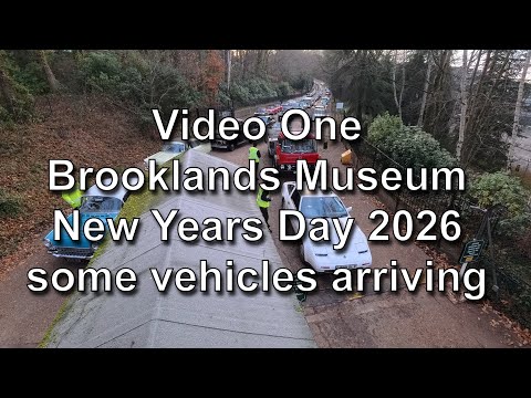 New years Day 2026  classic vehicle gathering at Brooklands Museum Video 1 (in 4K)