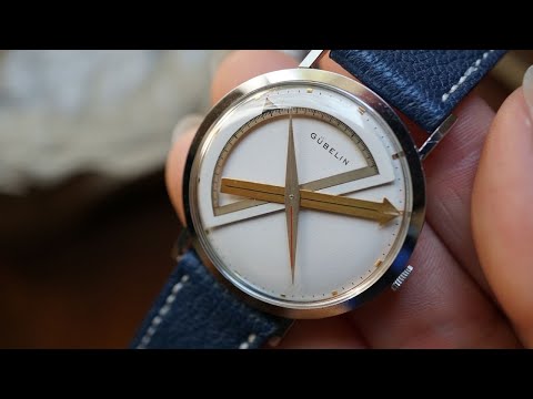 Juvenia Architect Sextant Steel Retailed by Gubelin Vintage Watch 1960s